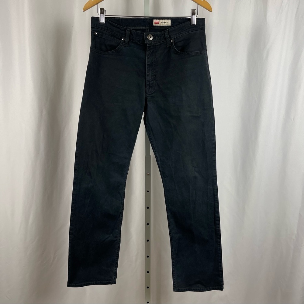 Wrangler Size 30 Straight Fit Black Jeans Outdoor Work Chore Business Casual